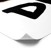 Kid's Custom Yellow Digger Poster (Ecke)