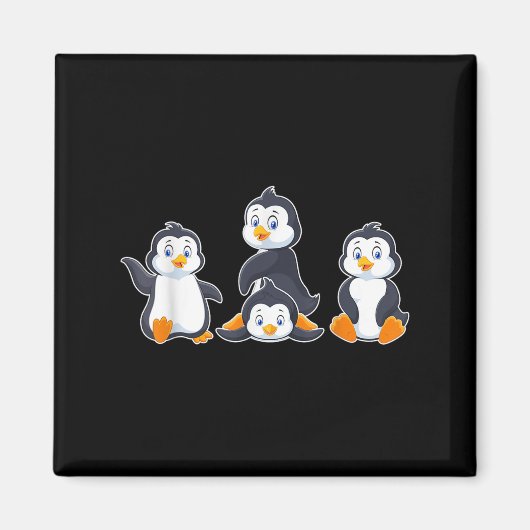 Kids Cute Animal Penguin  Magnet (Vorne)