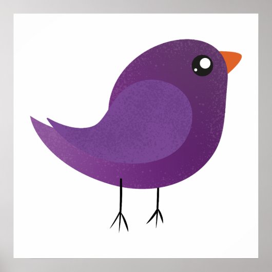 Kids cute birdy  poster (Vorne)