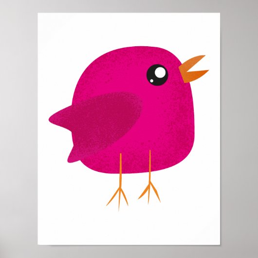 Kids cute birdy poster (Vorne)