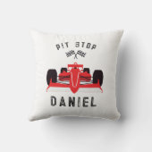 Kids Cute Red Racing Car Kissen (Rückseite)