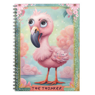 Kids Cute Tarot The Thinker Spiral Foto Notizbuch Notizblock
