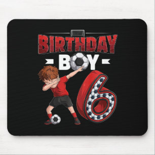 Kids Dabbing Junge 6 Jahre alte Fußballspieler 6. Mousepad