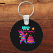 Kids Dabbing Llama Birthday Funny Bday Party Tee  Schlüsselanhänger (Vorderseite)