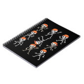 Kids Dancing Skeleton Halloween Notizblock (Linke Seite)