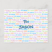 KIDS Danke Postkarte (Vorderseite)