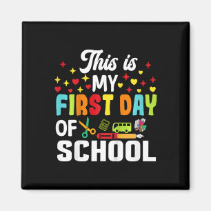 Kids das ist mein erstes Schultag-Shirt Ck zur Sch Magnet
