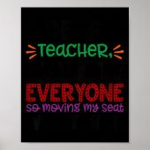 Kids Dear Teacher I Talk To Everyone Poster (Vorne)