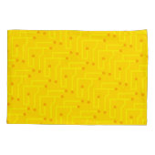 Kids Dekoration Moderner Gelber Orange Spaß Kissenbezug (Rückseite-Links)