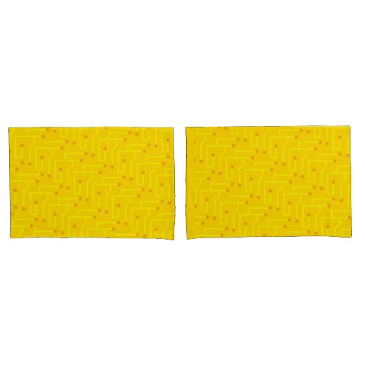 Kids Dekoration Moderner Gelber Orange Spaß Kissenbezug (Vorderseite-Set)