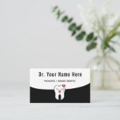 Kids Dentist Dental Niedlich Kawaii Tooth Funny Si Visitenkarte (Stehend Vorderseite)