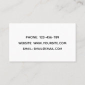 Kids Dentist Dental Niedlich Kawaii Tooth Funny Si Visitenkarte (Rückseite)