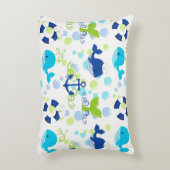 Kids der grünen Marine Zierkissen (Vorderseite(Vertikal))