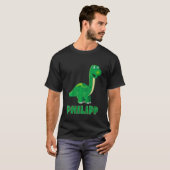 Kids Dino dinosaurier Name Philip T-Shirt (Vorne ganz)