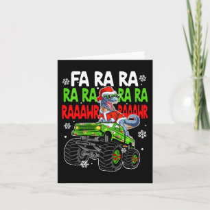 Kids Dino Fa Ra Ra Rawr Dinosaur Monster Truck Chr Karte