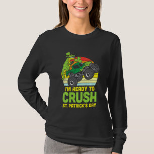 Kids Dino Monster Truck Bereit Zurück in die Zukun T-Shirt