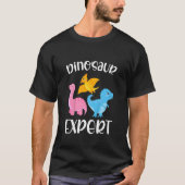 Kids Dino Niedlich Dinosaur Girl Dinosaurier Exper T-Shirt (Vorderseite)