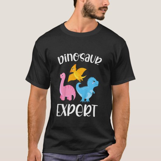 Kids Dino Niedlich Dinosaur Girl Dinosaurier Exper T-Shirt (Vorderseite)