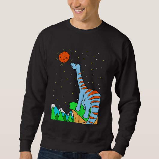 Kids Dino Planet & Dinosaurs In Space 2 Sweatshirt (Vorderseite)
