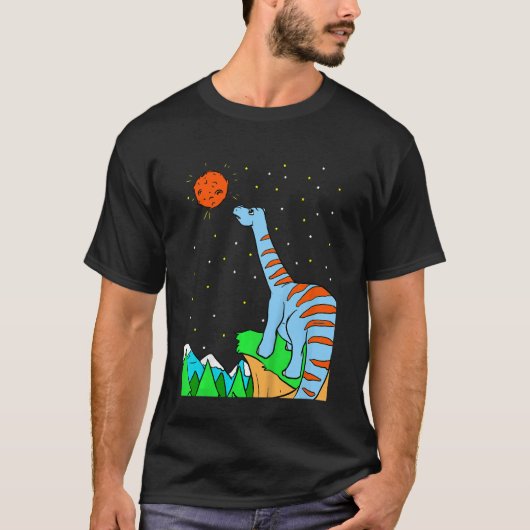 Kids Dino Planet & Dinosaurs In Space 2 T-Shirt (Vorderseite)