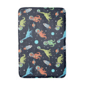 Kids Dinosaur Astronaut Pattern Badematte (Vorderseite Vertikal)