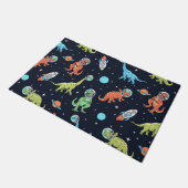 Kids Dinosaur Astronaut Pattern Fußmatte (Schrägansicht)