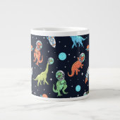 Kids Dinosaur Astronaut Pattern Jumbo-Tasse (Vorderseite)