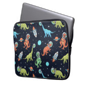 Kids Dinosaur Astronaut Pattern Laptopschutzhülle (Vorderseite Links)