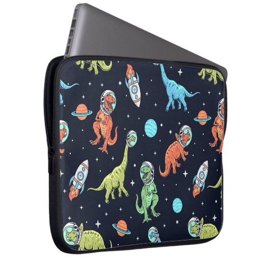Kids Dinosaur Astronaut Pattern Laptopschutzhülle (Vorne Rechts)