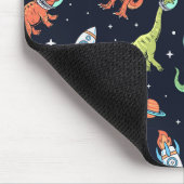Kids Dinosaur Astronaut Pattern Mousepad (Ecke)