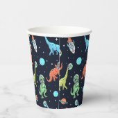 Kids Dinosaur Astronaut Pattern Pappbecher (Rechts)