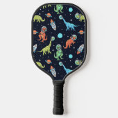 Kids Dinosaur Astronaut Pattern Pickleball Schläger (Rückseite)