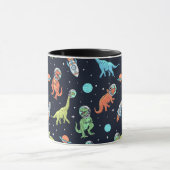 Kids Dinosaur Astronaut Pattern Tasse (Zentrum)