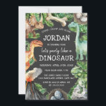 Kids Dinosaur Birthday Einladung<br><div class="desc">Mehr Spaß Thema Geburtstag Einladungen Themen im Kleinen Bayleigh Store!</div>