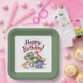 Kids Dinosaur Birthday Pappteller (Party)