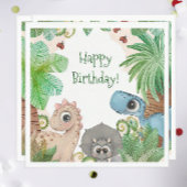 Kids Dinosaur Birthday Serviette