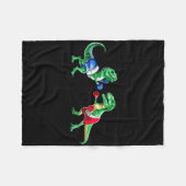 Kids Dinosaur Boxen T Rex T Shirt Geschenk Handsch Fleecedecke (Vorderseite (Horizontal))