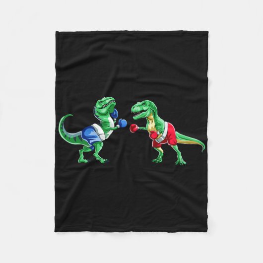 Kids Dinosaur Boxen T Rex T Shirt Geschenk Handsch Fleecedecke (Vorderseite)