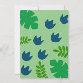 Kids Dinosaur Geburtstagsparty Einladung (Rückseite)