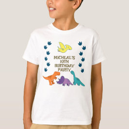 Kids Dinosaur Geburtstagsparty T-Shirt