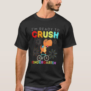 Kids Dinosaur Ich bin bereit, den Kindergarten-Fah T-Shirt
