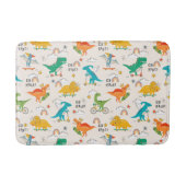 Kids Dinosaur Reisemuster Badematte (Vorderseite)