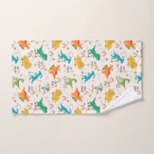 Kids Dinosaur Reisemuster Badhandtuch Set (Handtuch)