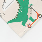 Kids Dinosaur Reisemuster Fleecedecke (Ecke)