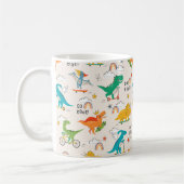 Kids Dinosaur Reisemuster Kaffeetasse (Links)