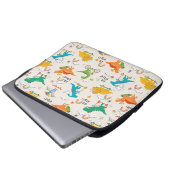 Kids Dinosaur Reisemuster Laptopschutzhülle (Vorne Knopf)