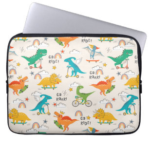 Kids Dinosaur Reisemuster Laptopschutzhülle
