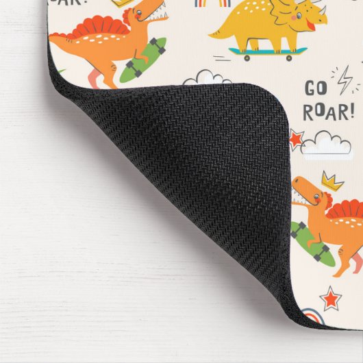 Kids Dinosaur Reisemuster Mousepad (Ecke)