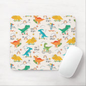 Kids Dinosaur Reisemuster Mousepad (Mit Mouse)