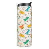 Kids Dinosaur Reisemuster Thermosbecher (Nach links gedreht)